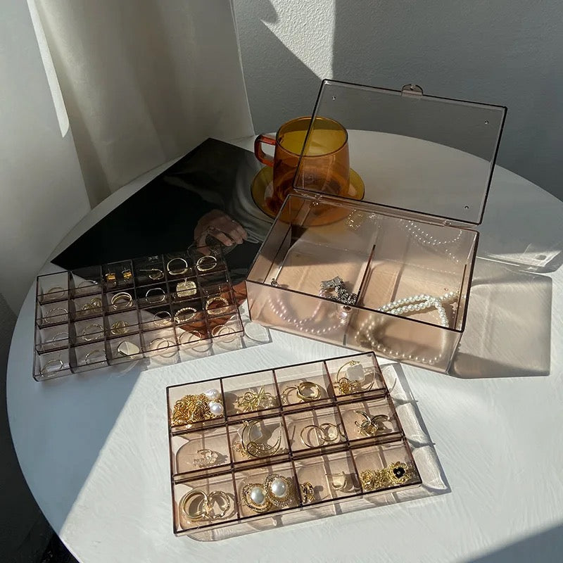 Jewellery storage box - light brown
