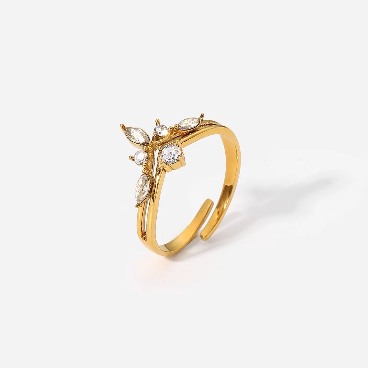 18k gold plated ring